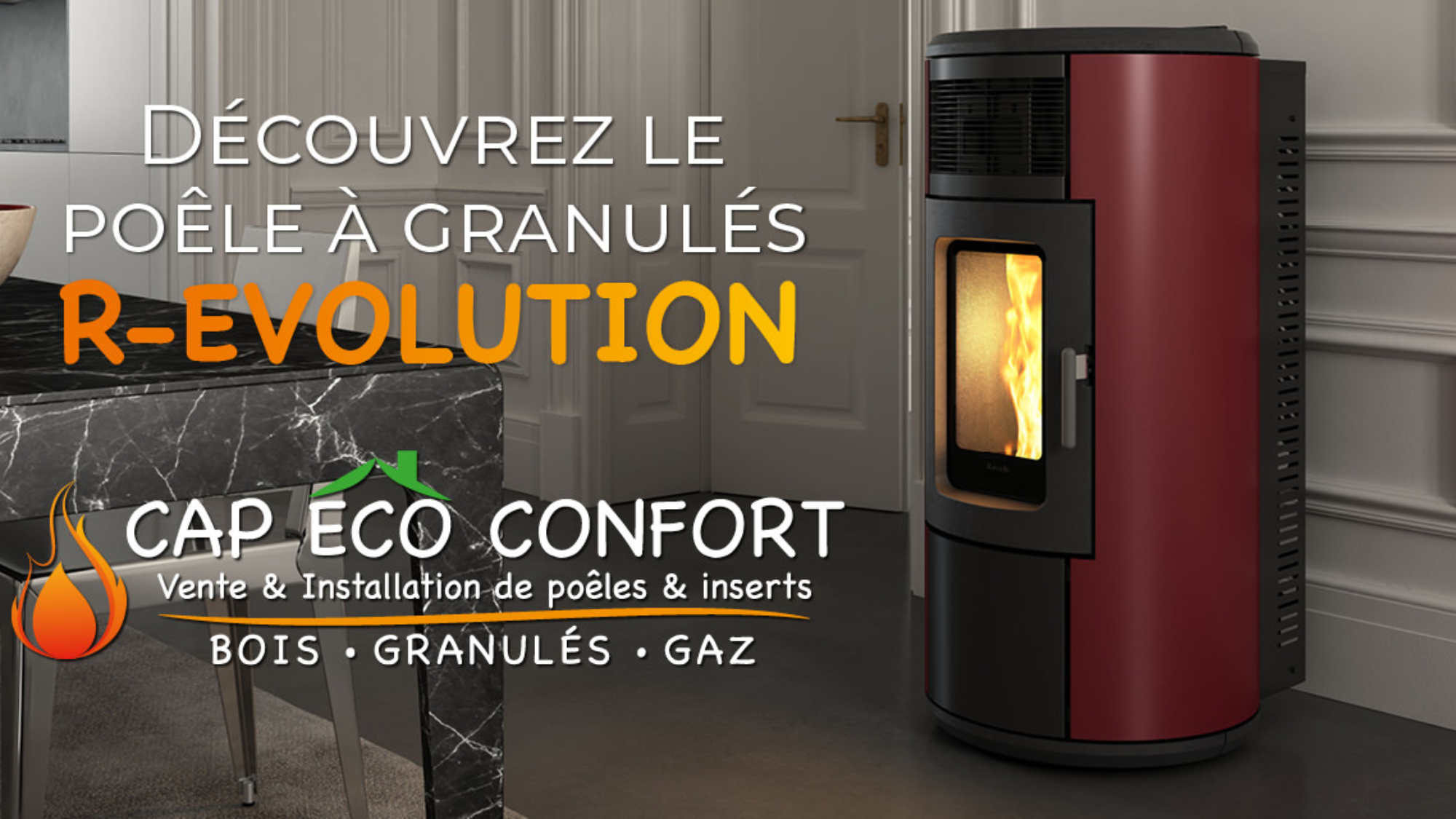 Découvrez le poêle a granulés Ravelli R-Evolution