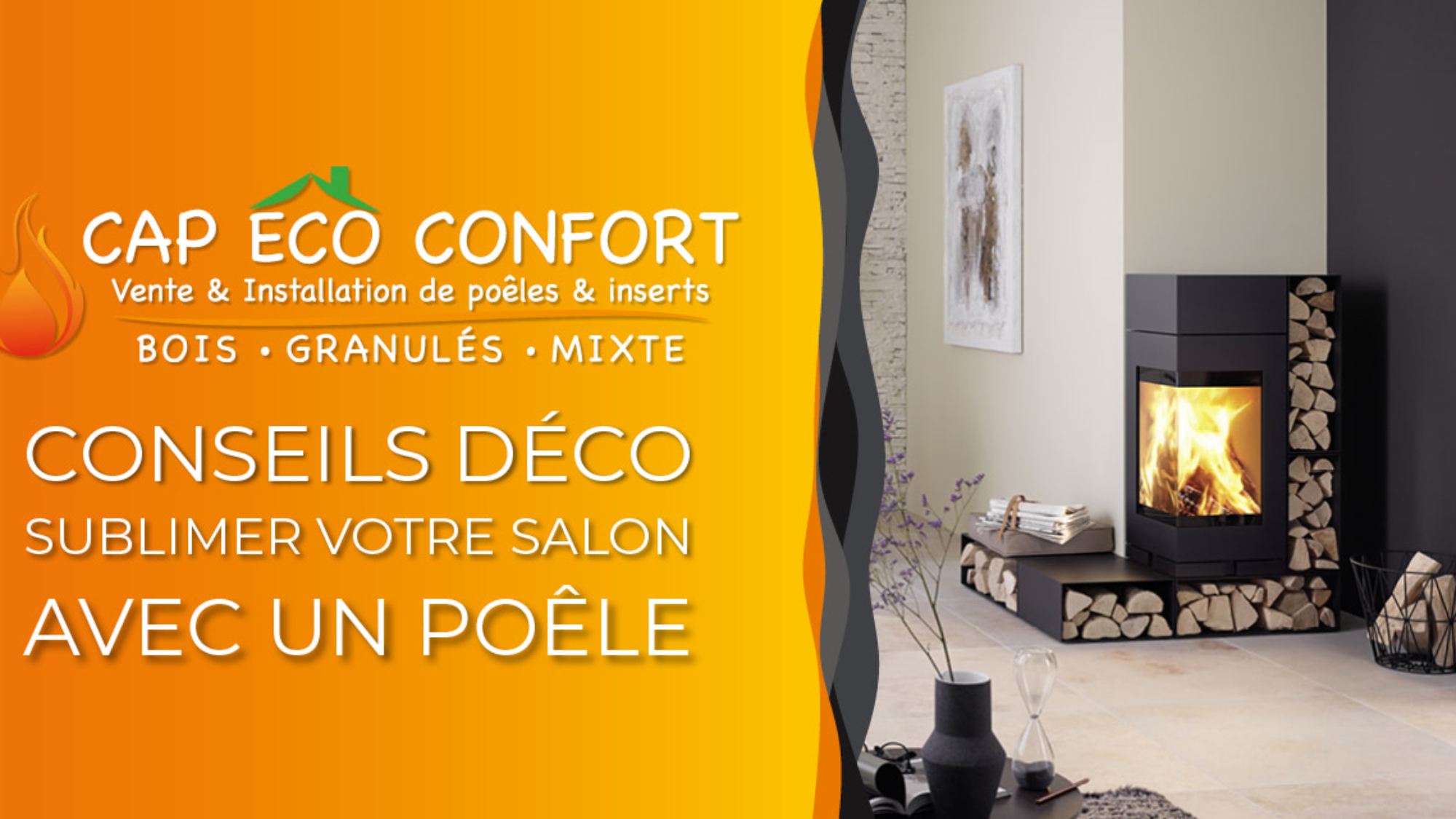 Conseils Déco pour Sublimer Votre Salon avec un Poêle à Bois ou à Granulés