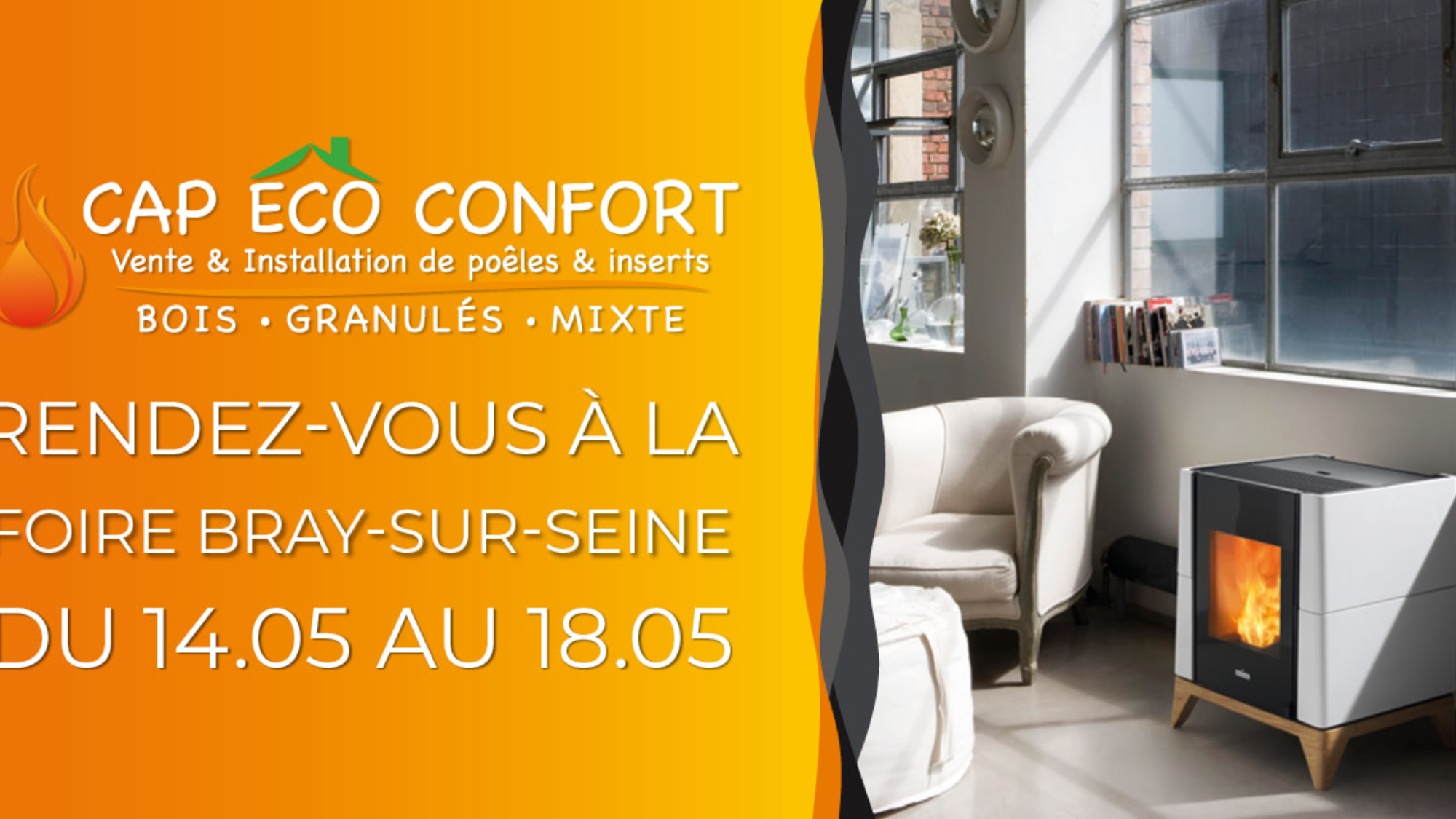 Cap Eco Confort vous donne rendez-vous à la Foire de Bray-sur-Seine !