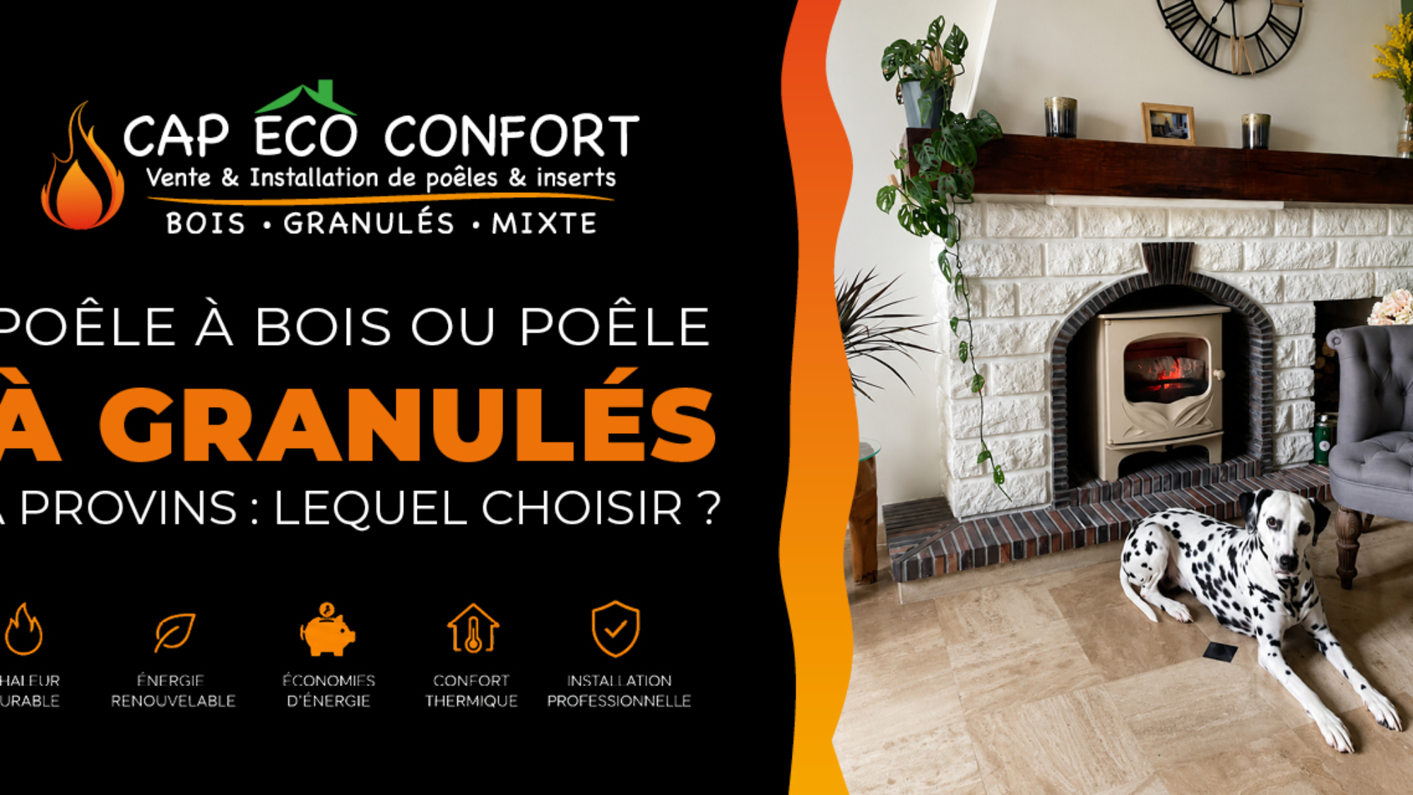 Comparatif entre un poêle à bois et un poêle à granulés dans une maison à Provins installé par Cap Eco Confort Poêle à bois ou poêle à granulés