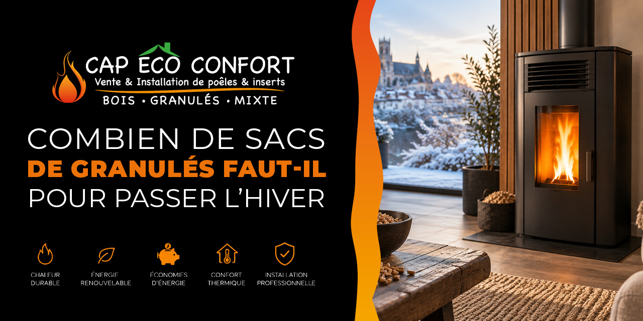 Combien de sacs de granulés prévoir pour l'hiver à Sens ?