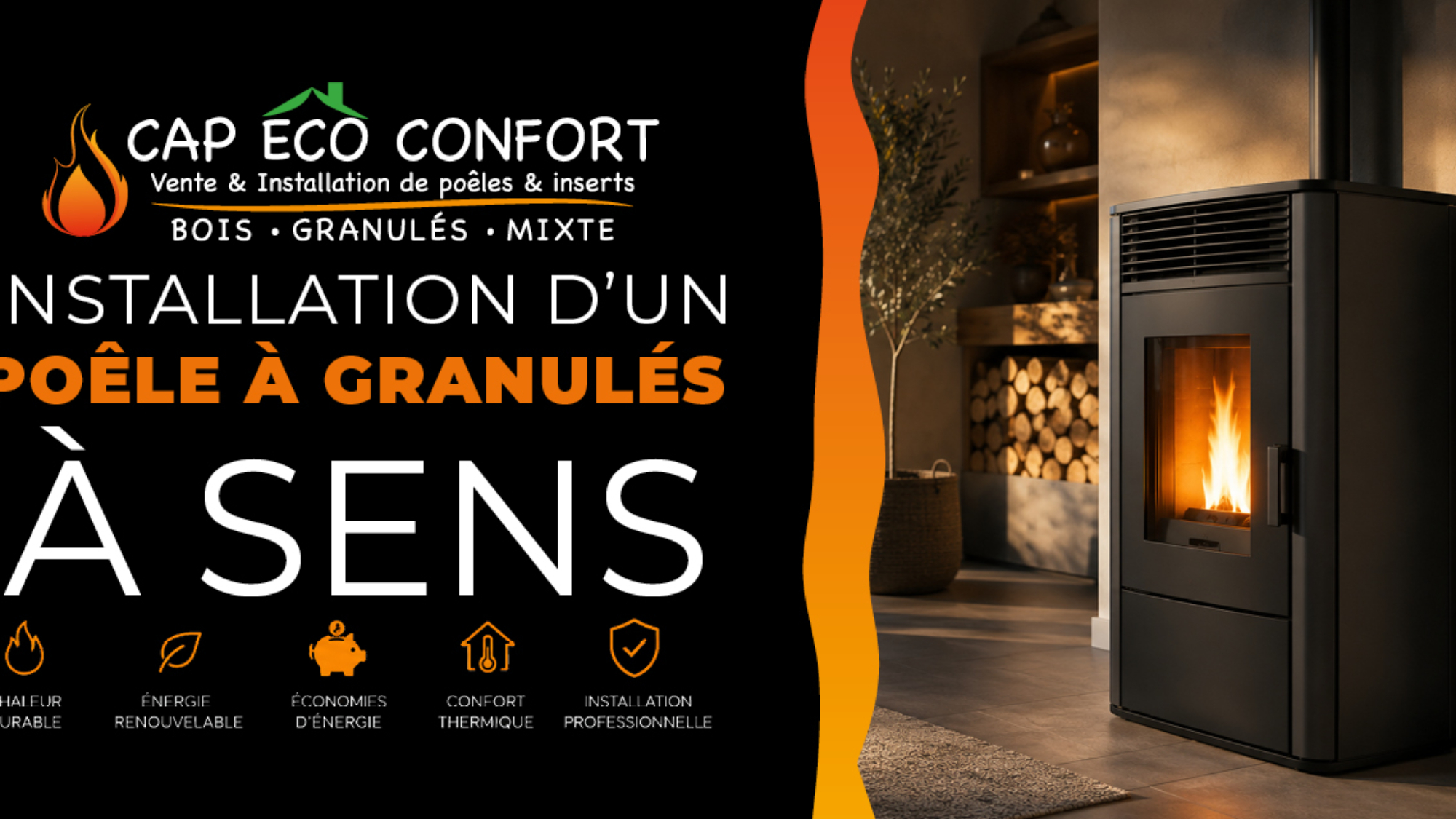 Installation de poêle à granulés à Sens : comment choisir le bon appareil et le bon installateur ?