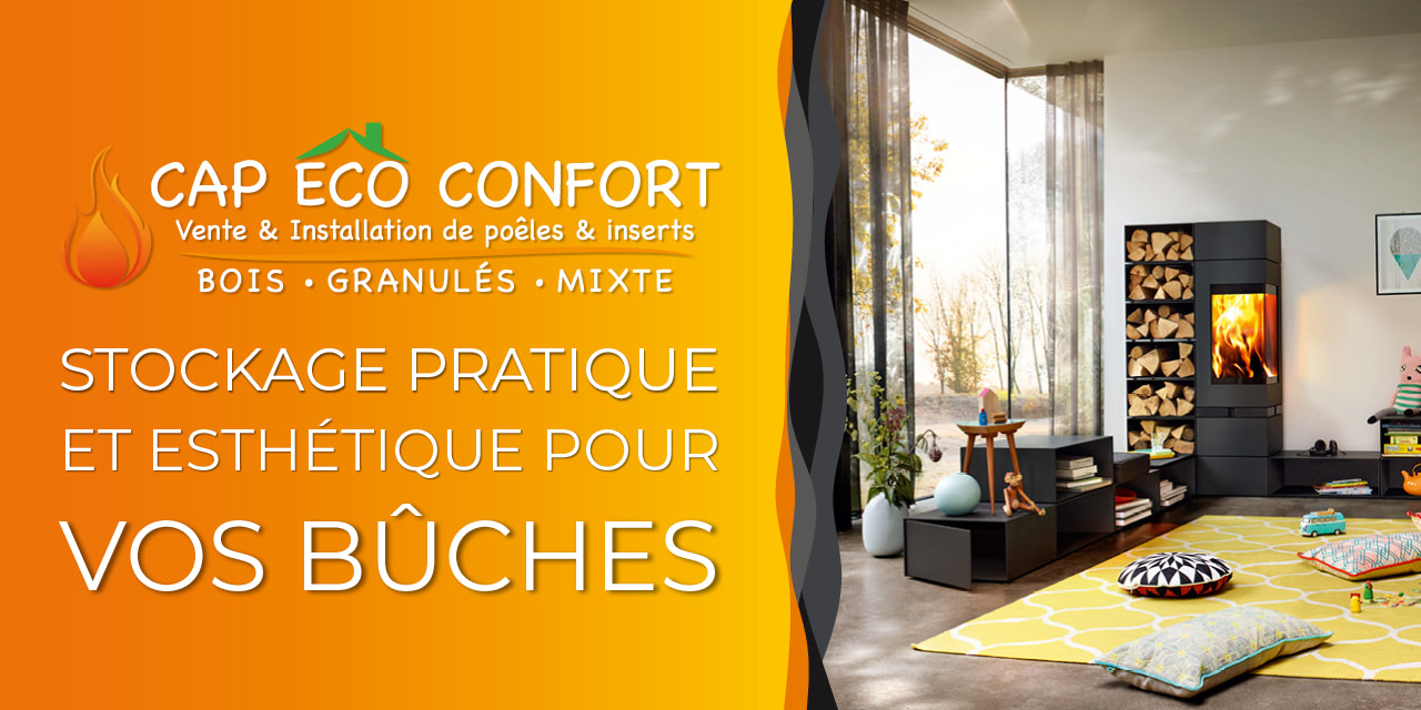 À Cap Eco Confort, nous sommes dévoués à maximiser l'espace intérieur en proposant des solutions intelligentes pour ranger vos bûches. L'organisation du bois de chauffage à l'intérieur peut être une option pratique et esthétique.
