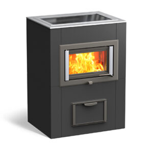 Poele de masse Anni Céramique noire